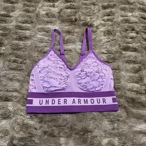 Under Armour Compression Sports Bra Purple M Women’s